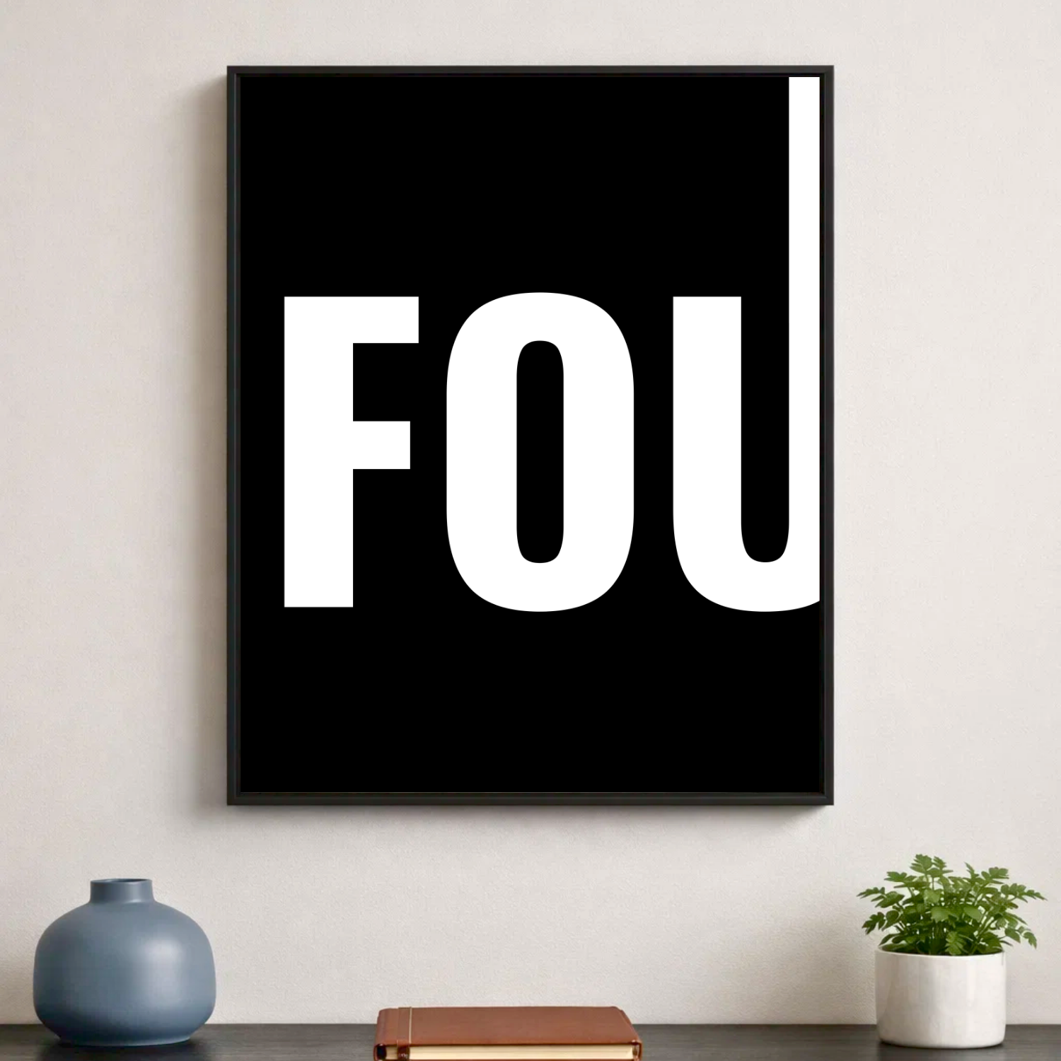 Affiche contemporaine "Fou"