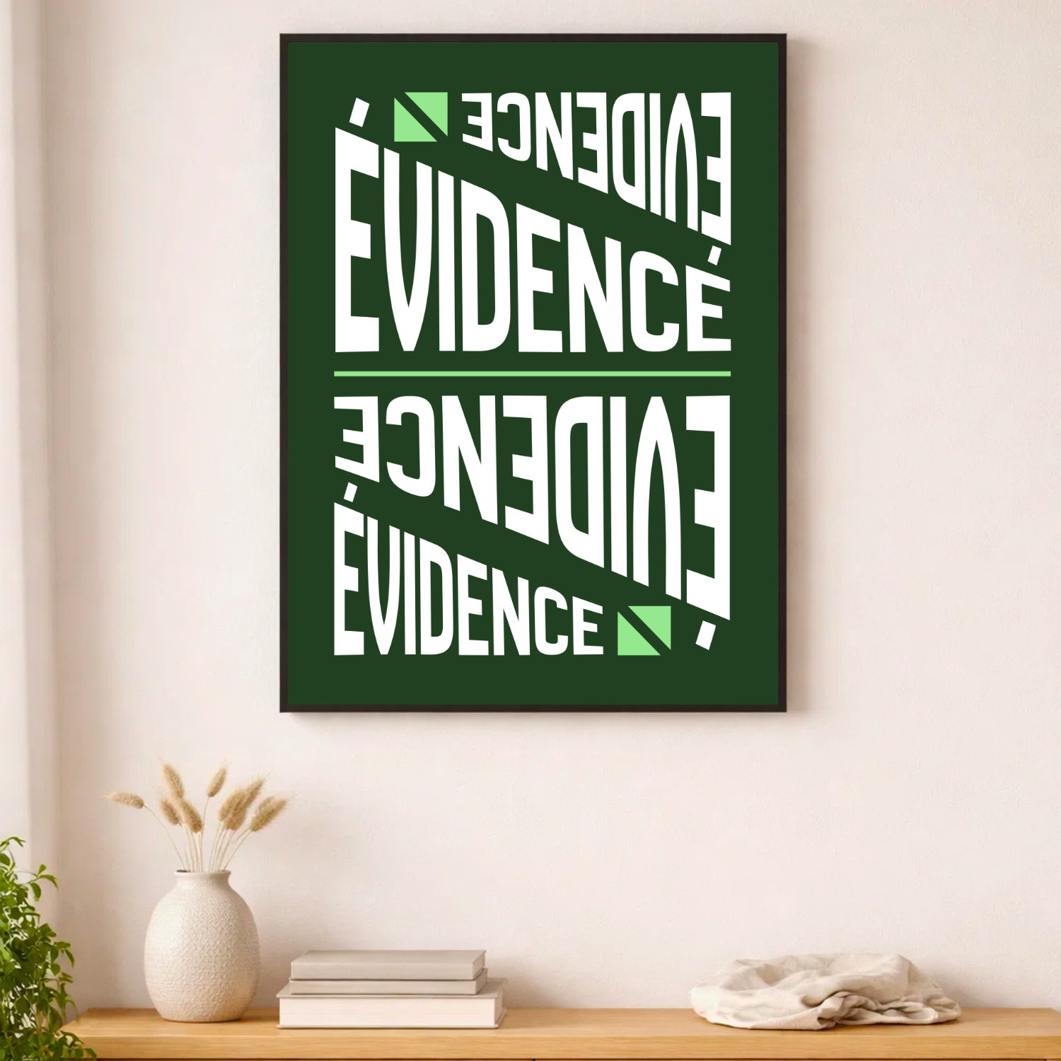 Affiche contemporaine "Évidence"