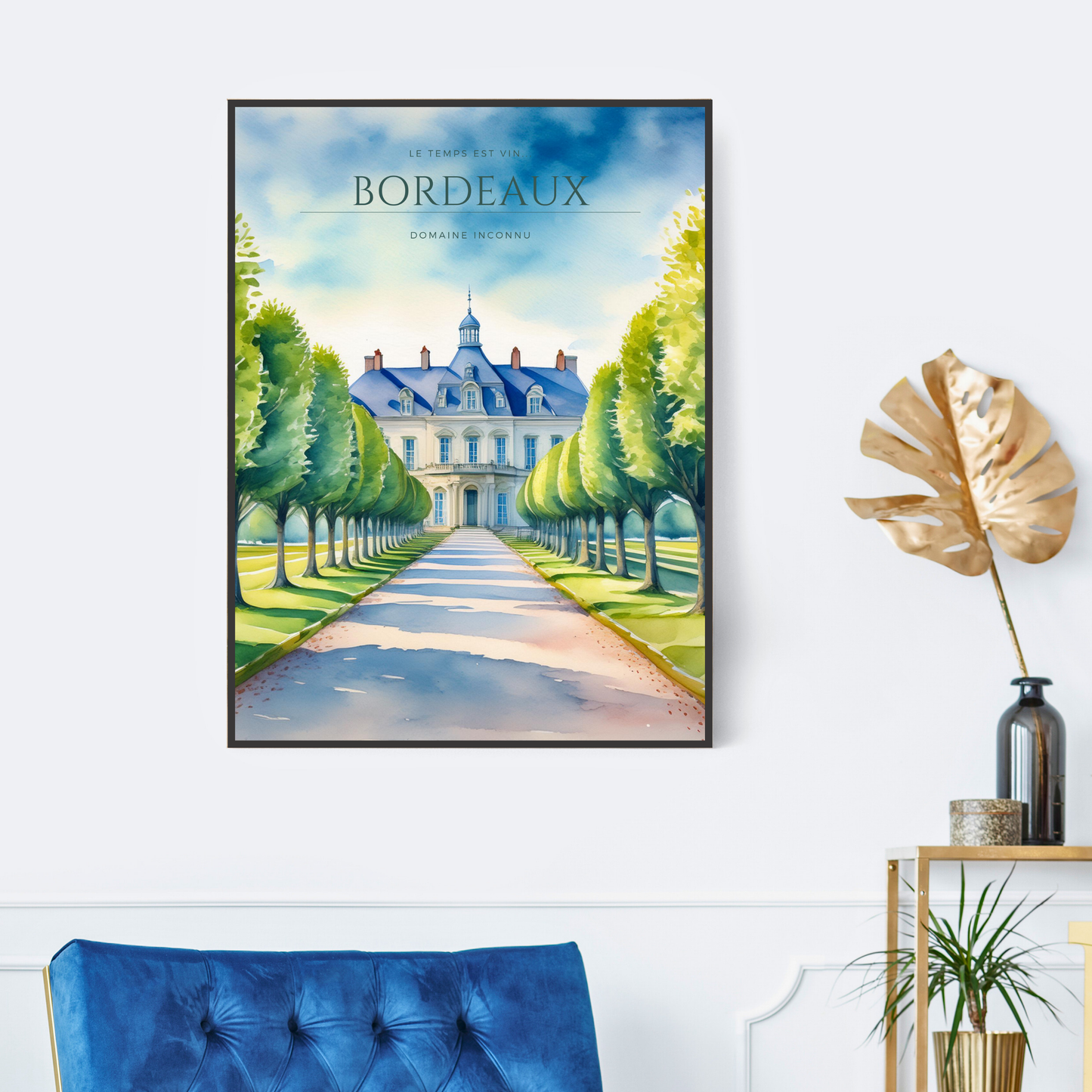 Affiche "Domaine inconnu - Bordeaux"