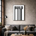 Affiche contemporaine "Build"