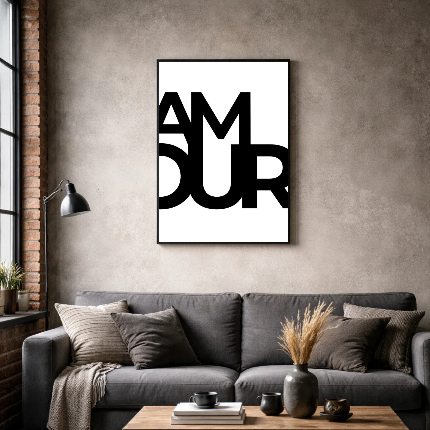Affiche contemporaine "Amour"