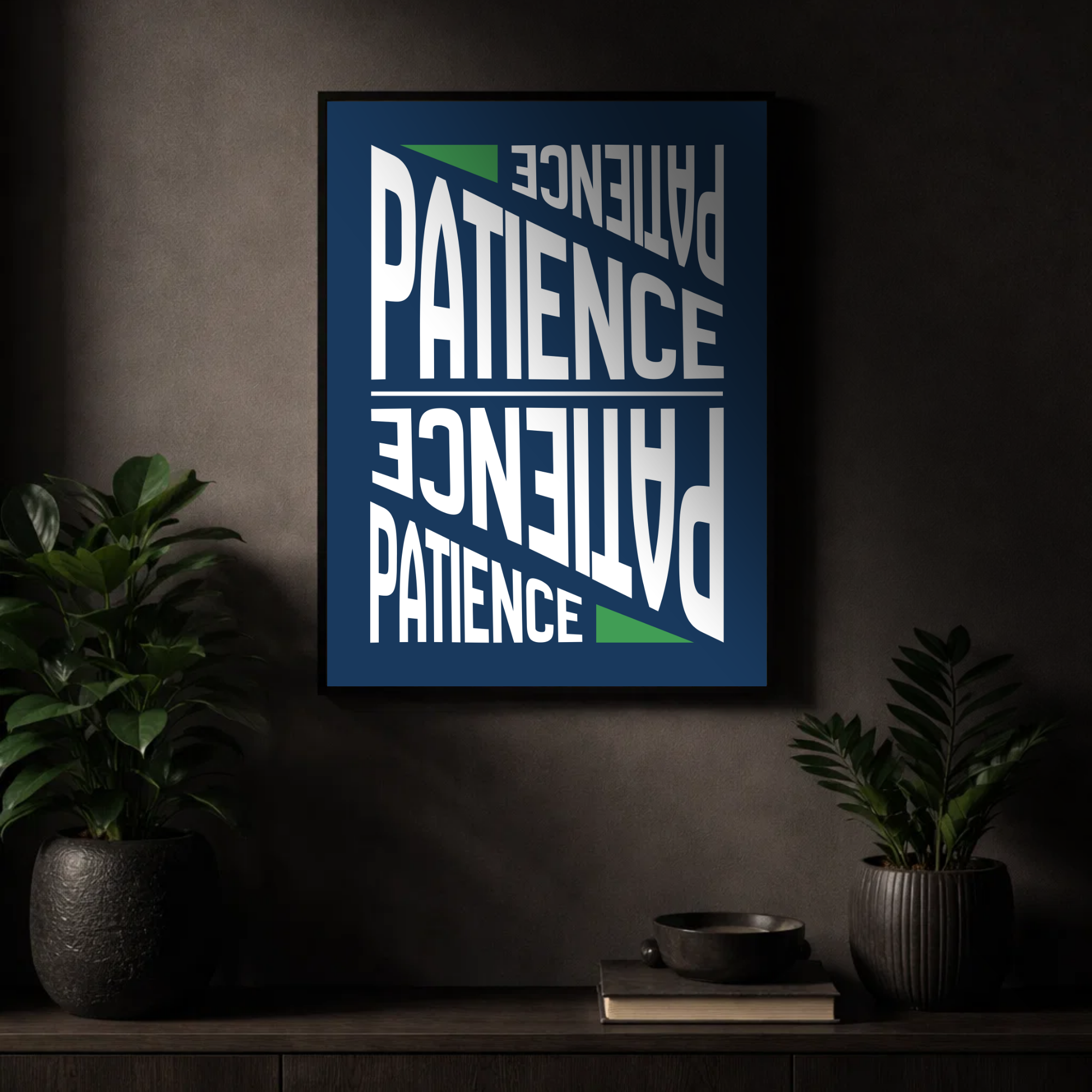 Affiche "Patience" contemporaine