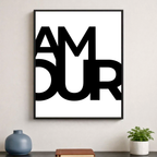Affiche contemporaine "Amour"