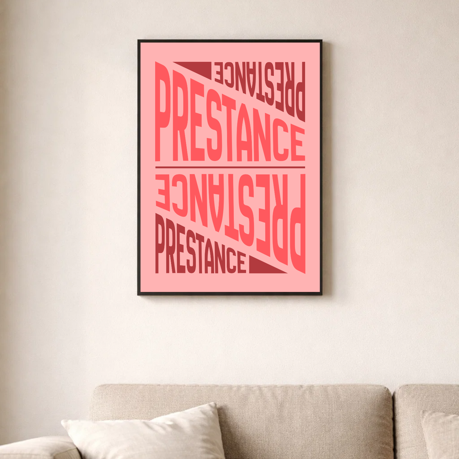 Affiche contemporaine "Prestance"