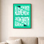 Affiche contemporaine "Alignement"