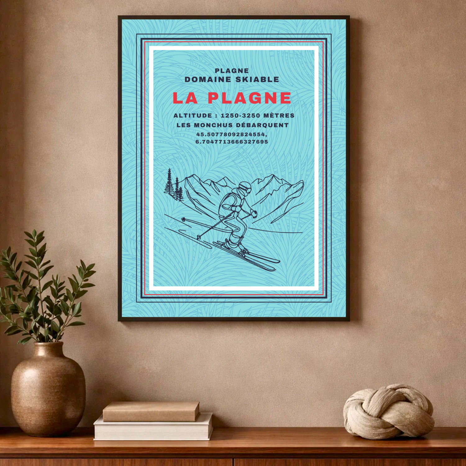 Affiche "La Plagne contemporaine"