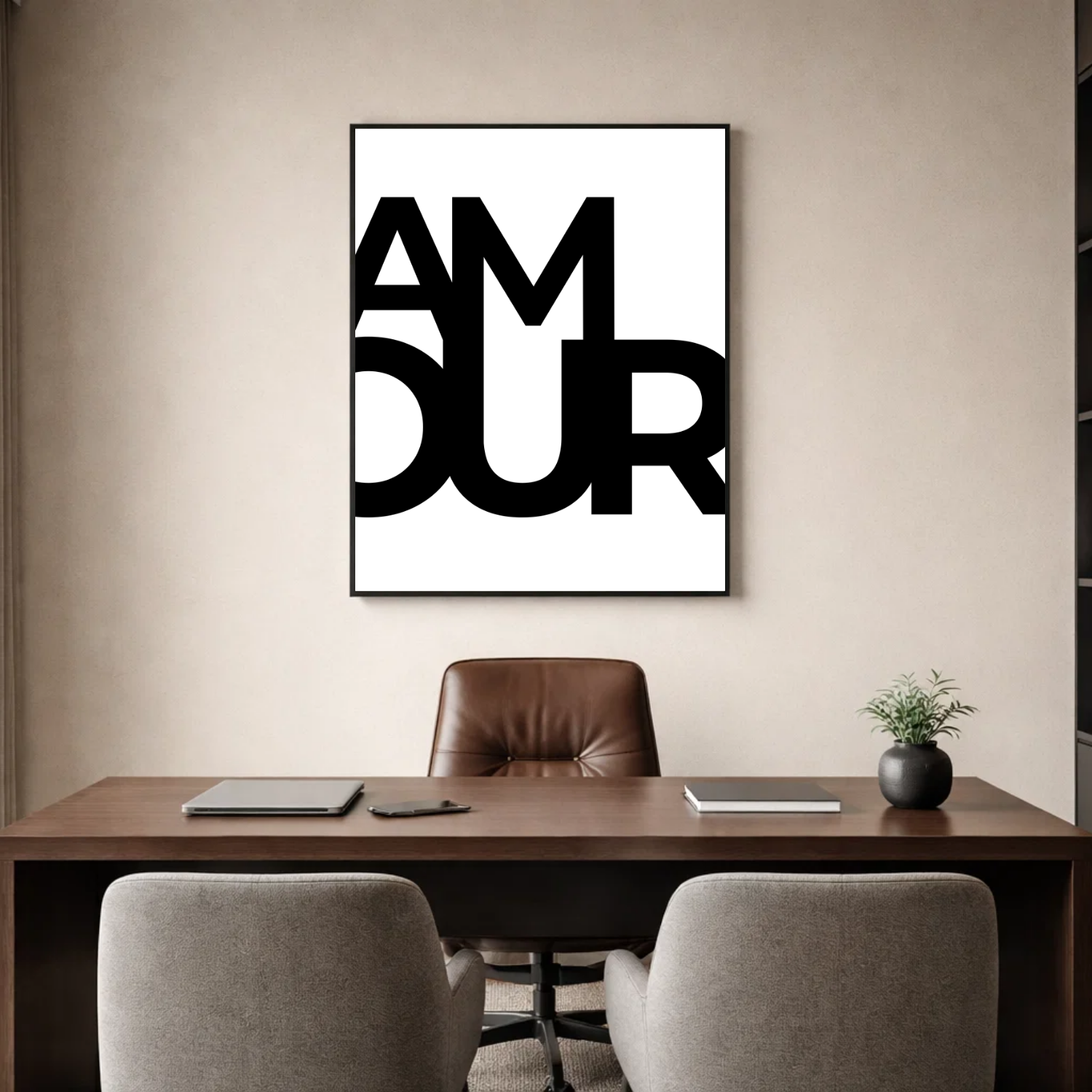 Affiche contemporaine "Amour"