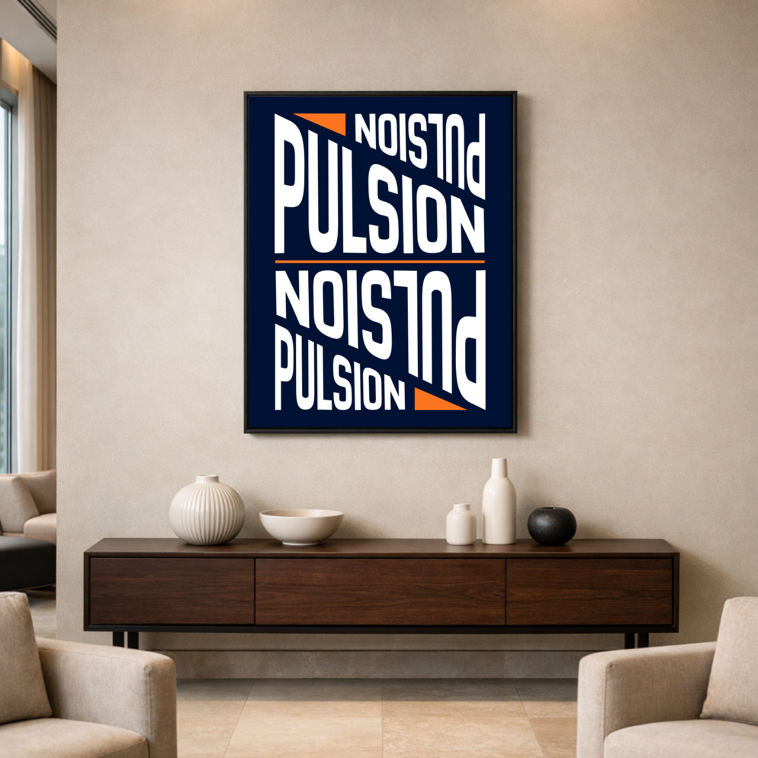 Affiche "Pulsion" contemporaine