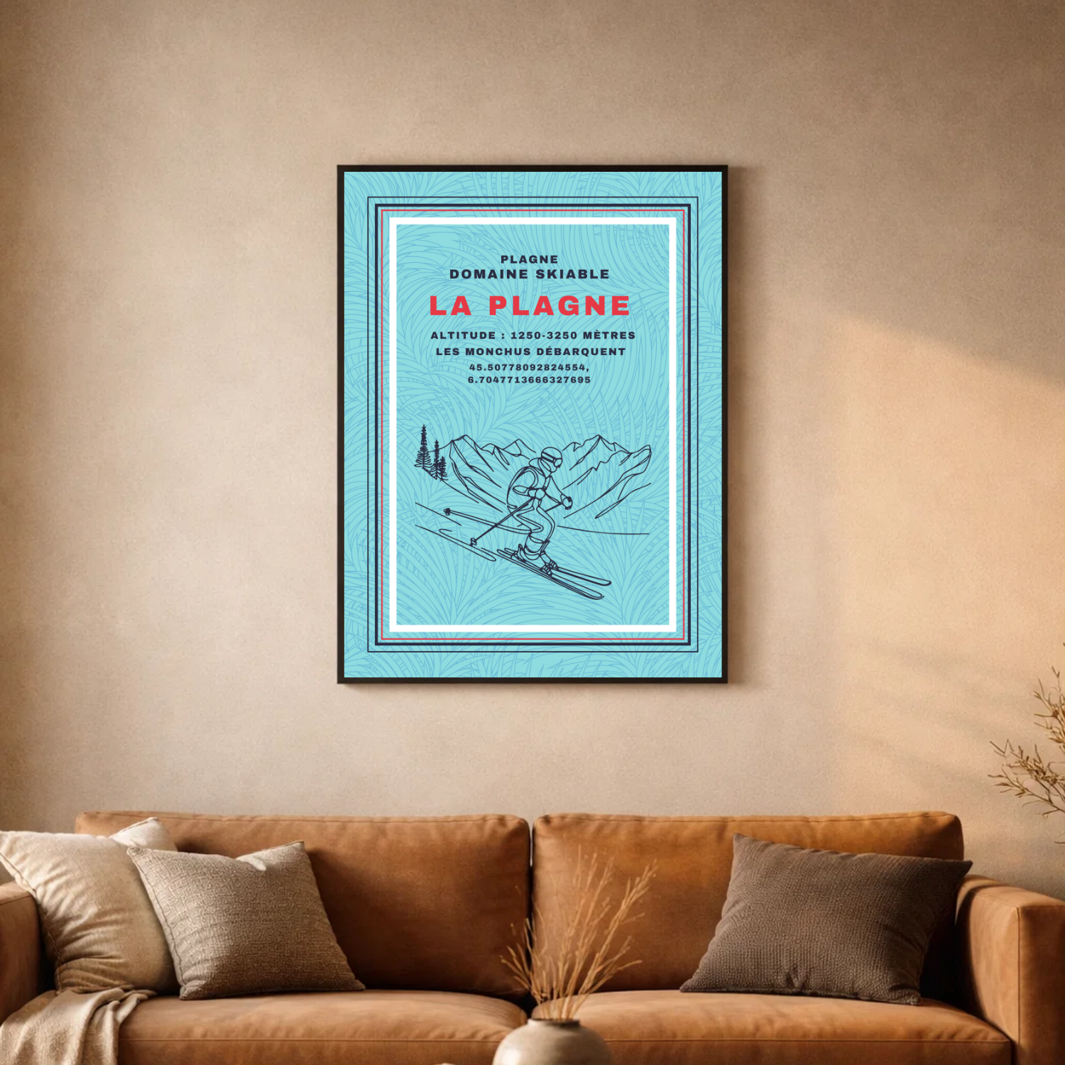 Affiche "La Plagne contemporaine"