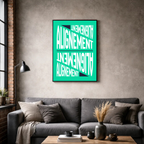 Affiche contemporaine "Alignement"