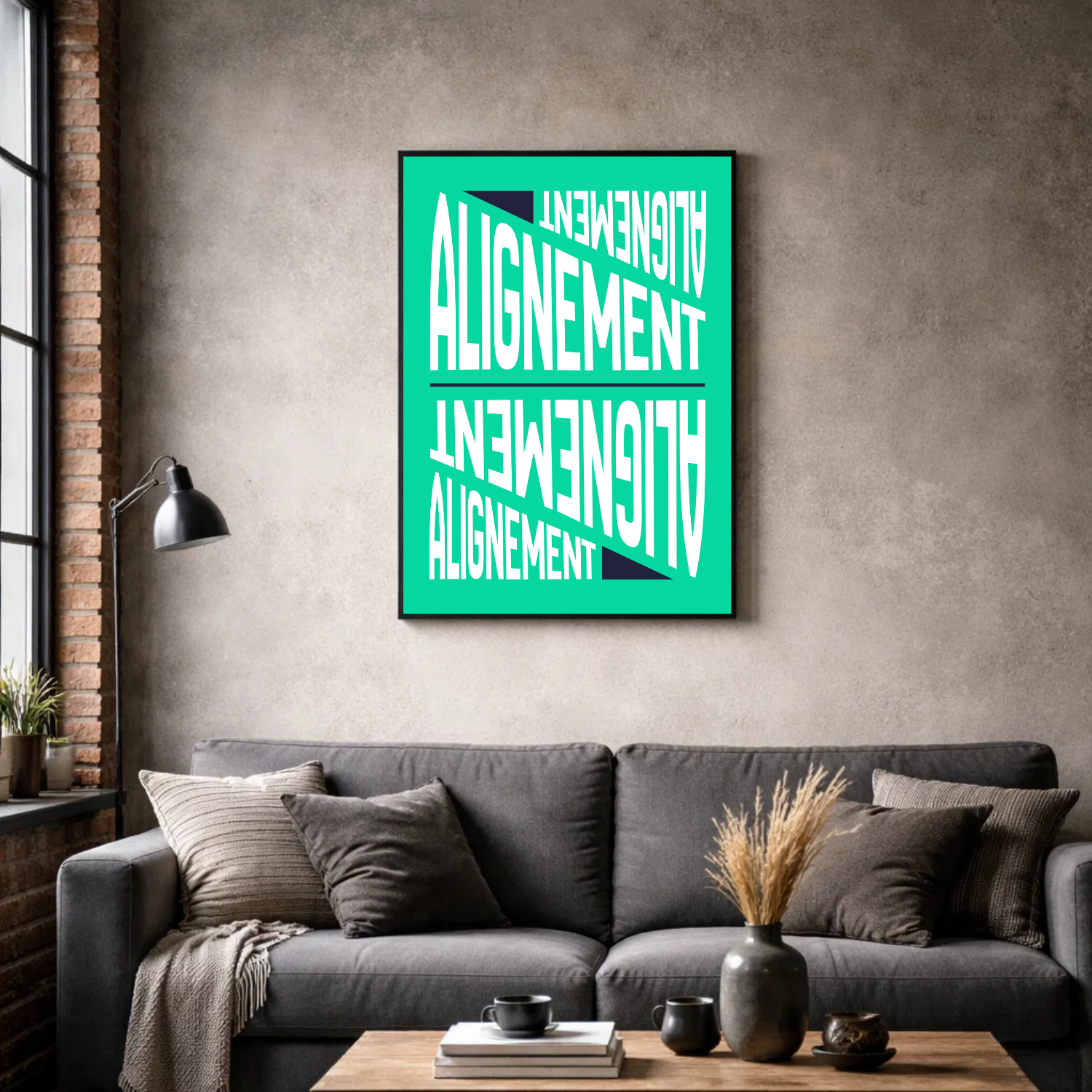 Affiche contemporaine "Alignement"