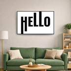 Affiche contemporaine "Hello"