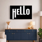Affiche contemporaine "Hello"