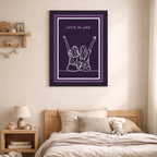 Affiche "Love is Life contemporain"