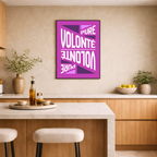 Affiche "Volonté pure" contemporaine