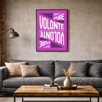 Affiche "Volonté pure" contemporaine