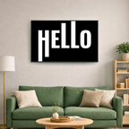 Affiche contemporaine "Hello"