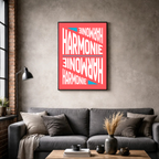 Affiche contemporaine "Harmonie"