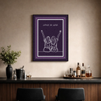 Affiche "Love is Life contemporain"