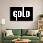 Affiche contemporaine "Gold"