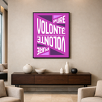 Affiche "Volonté pure" contemporaine