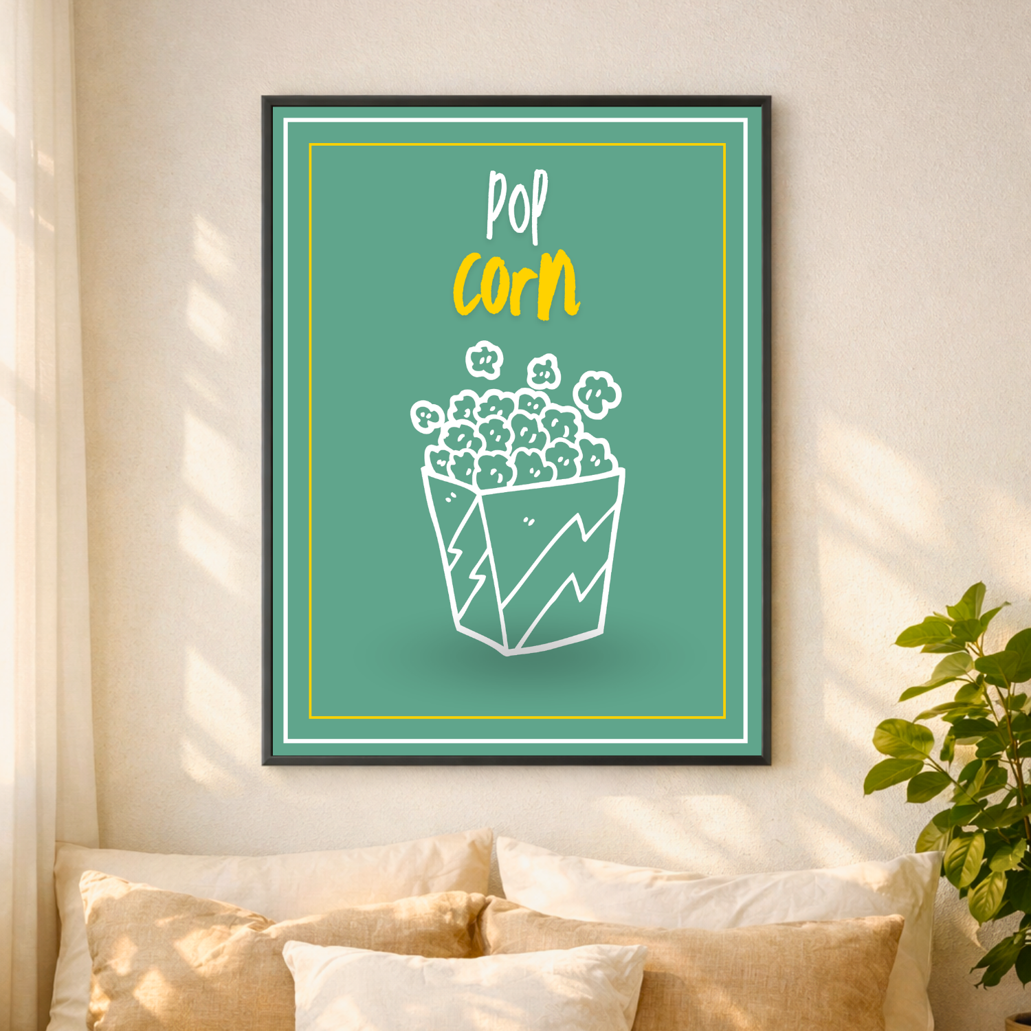 Affiche "Pop corn"