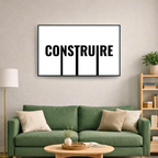 Affiche contemporaine "Construire"