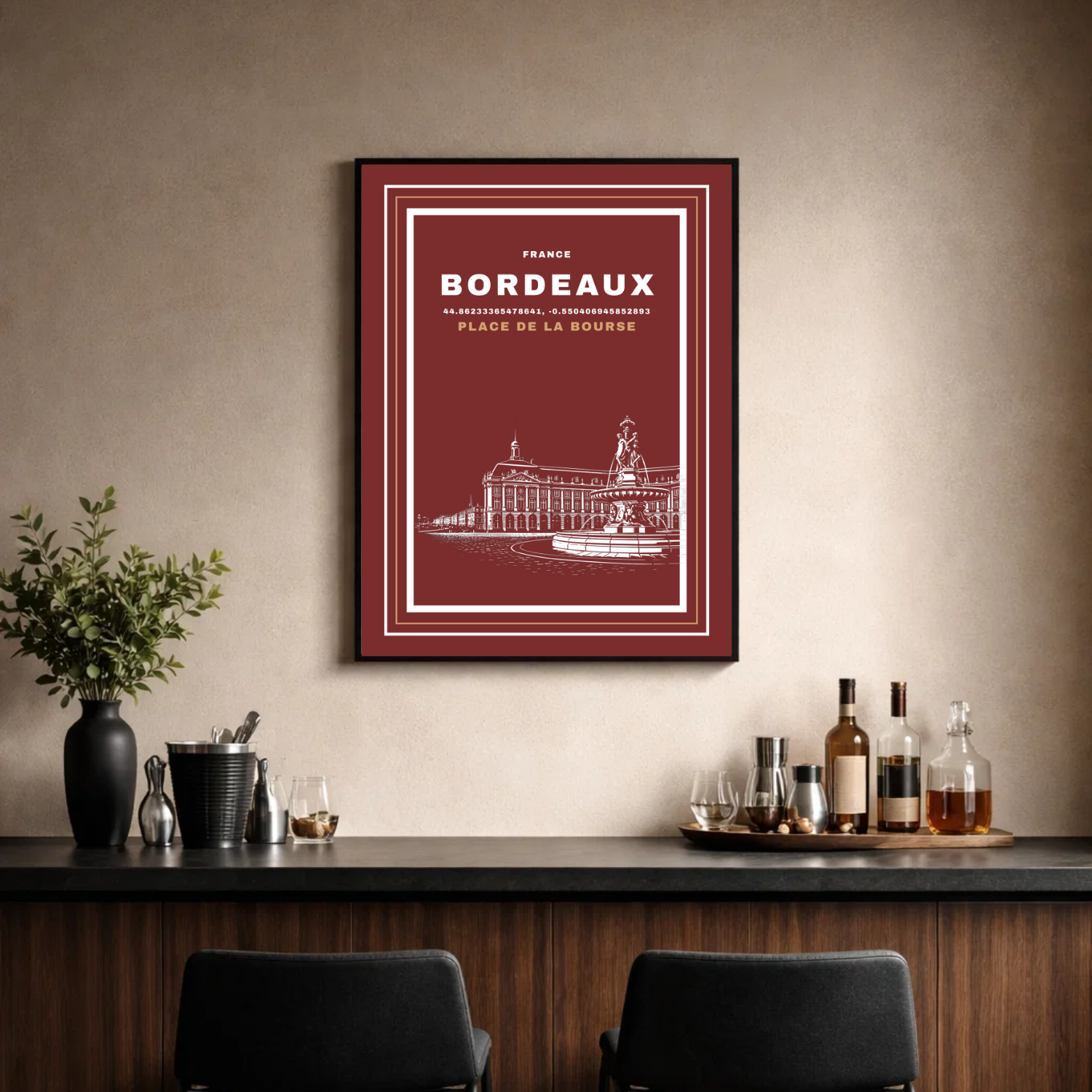 Affiche "Place de la Bourse contemporaine"