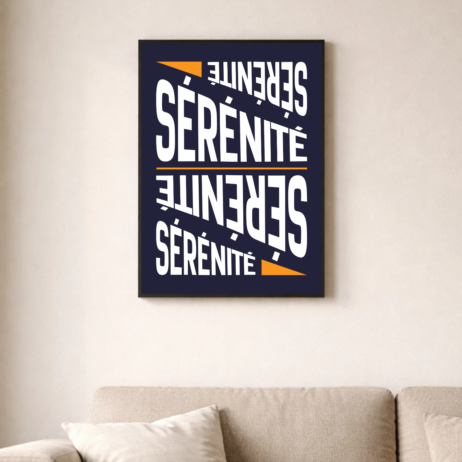 Affiche contemporaine "Sérénité"
