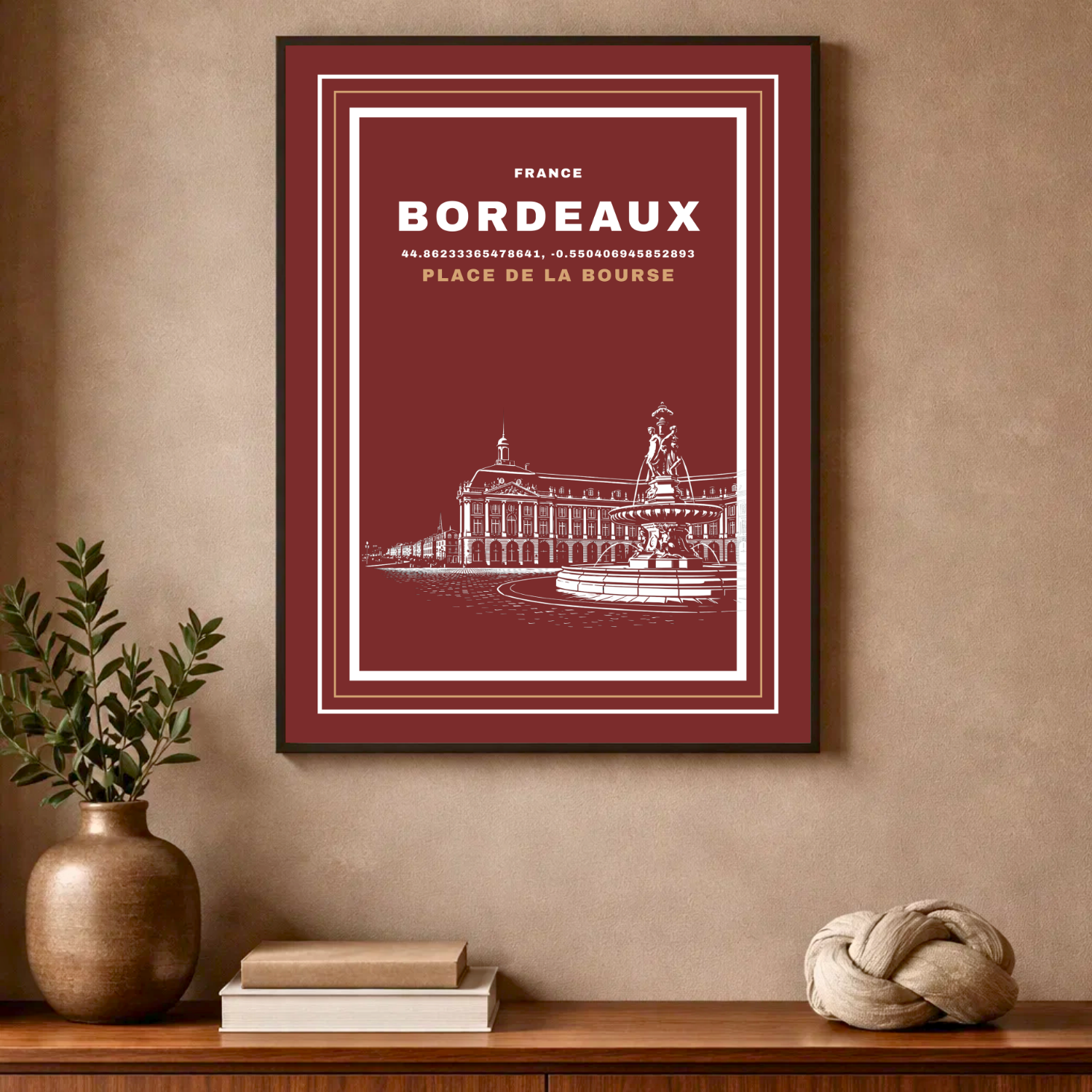 Affiche "Place de la Bourse contemporaine"