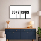 Affiche contemporaine "Construire"