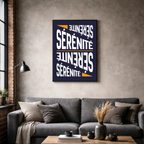 Affiche contemporaine "Sérénité"