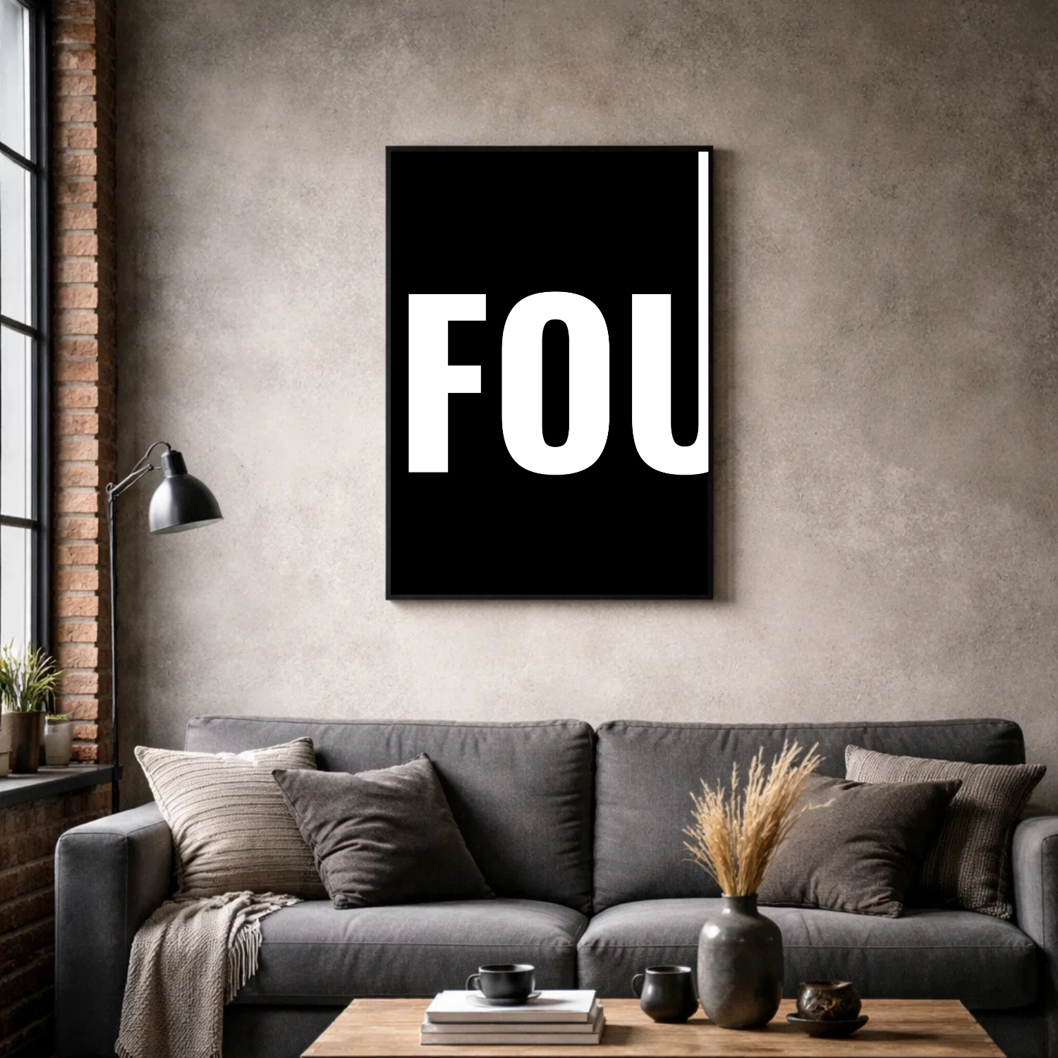 Affiche contemporaine "Fou"