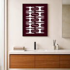 Affiche "Tribal bordeaux"