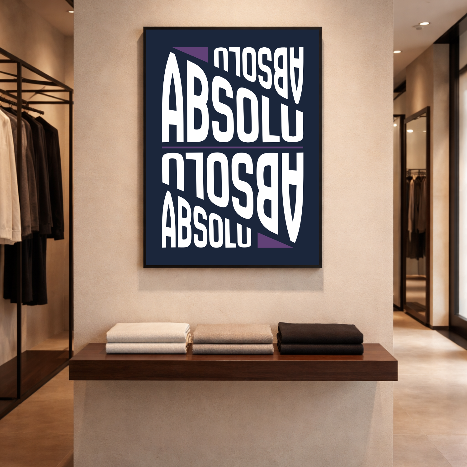 Affiche "absolu" contemporaine