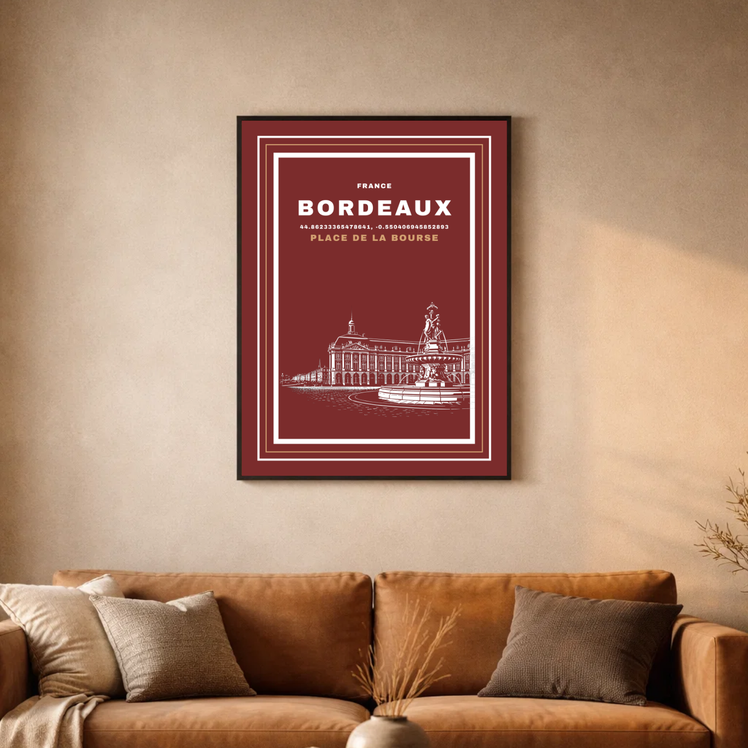 Affiche "Place de la Bourse contemporaine"