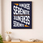 Affiche contemporaine "Sérénité"