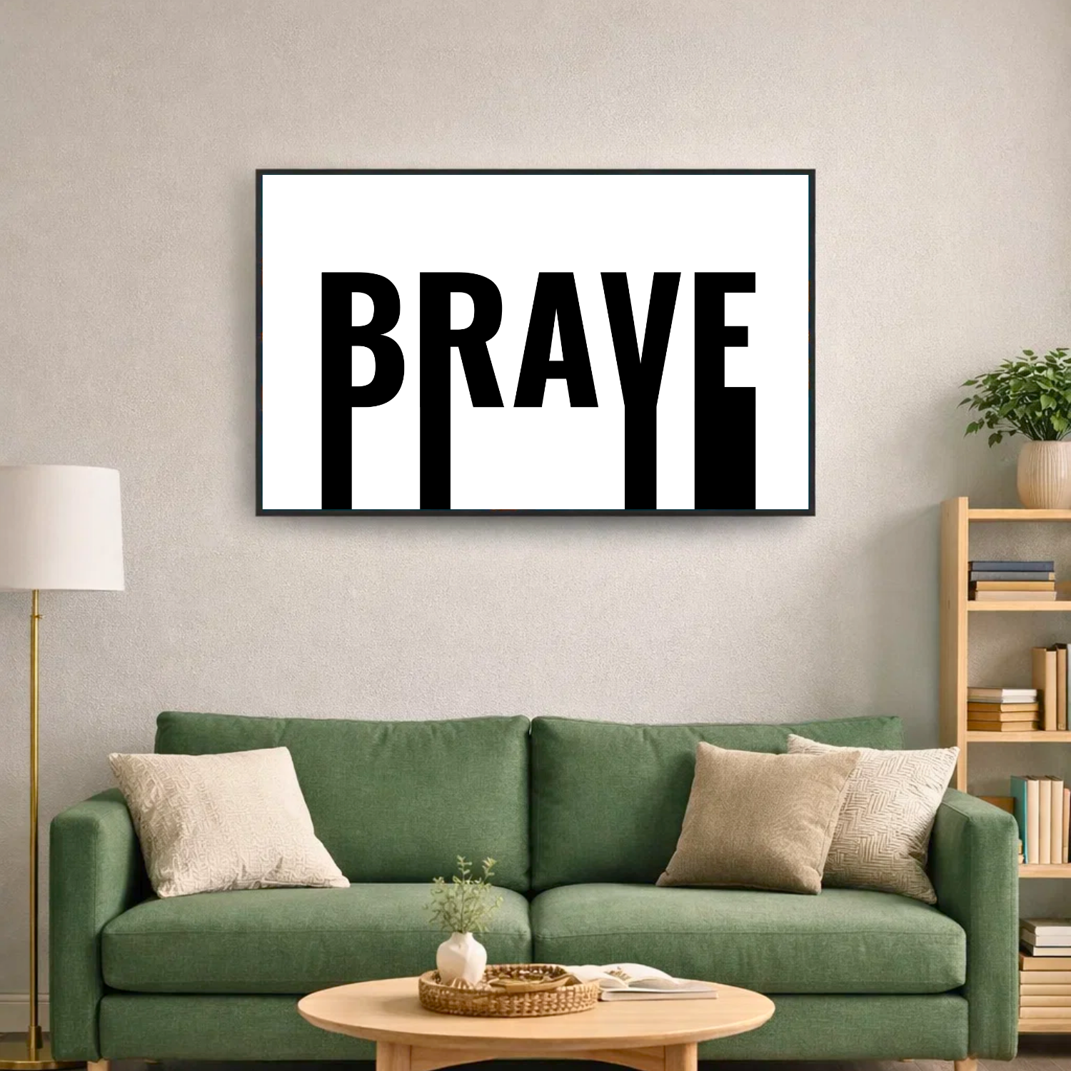 Affiche contemporaine "Brave"