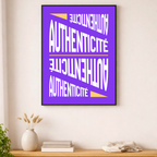 Affiche contemporaine "Authenticité"