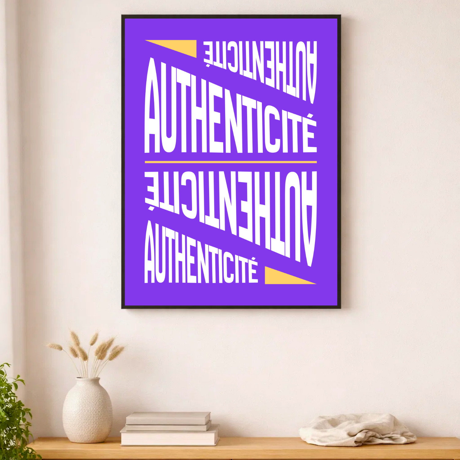 Affiche contemporaine "Authenticité"