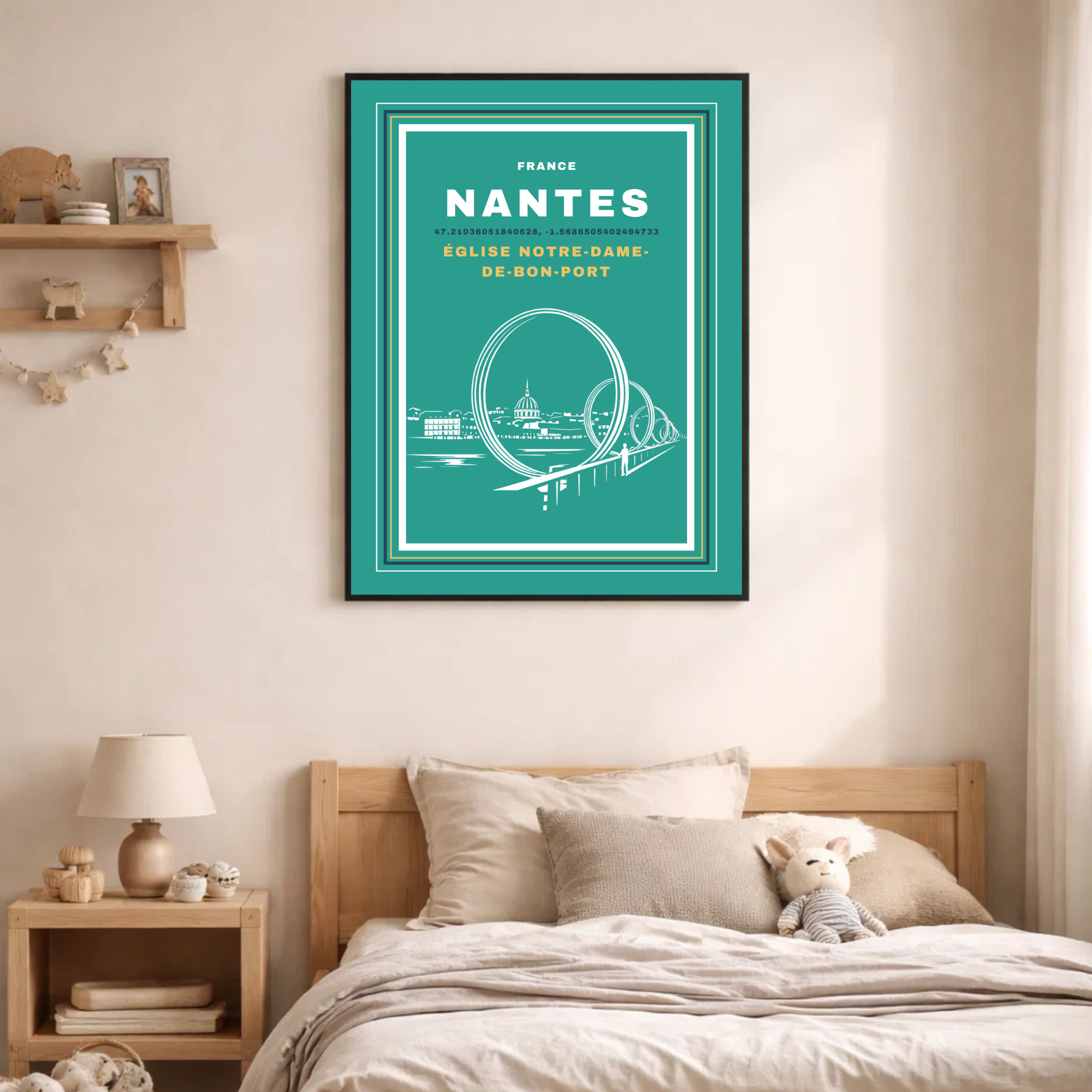 Affiche "Notre-Dame de Bon-Port contemporaine"