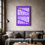 Affiche contemporaine "Authenticité"