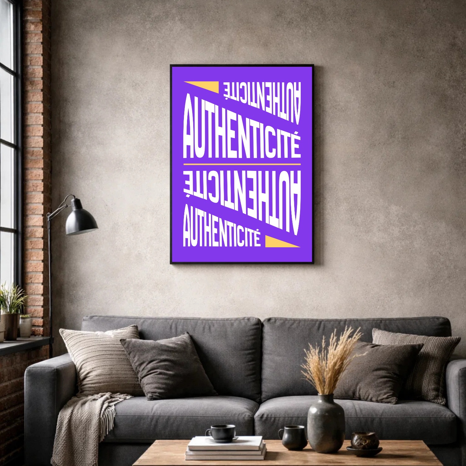 Affiche contemporaine "Authenticité"