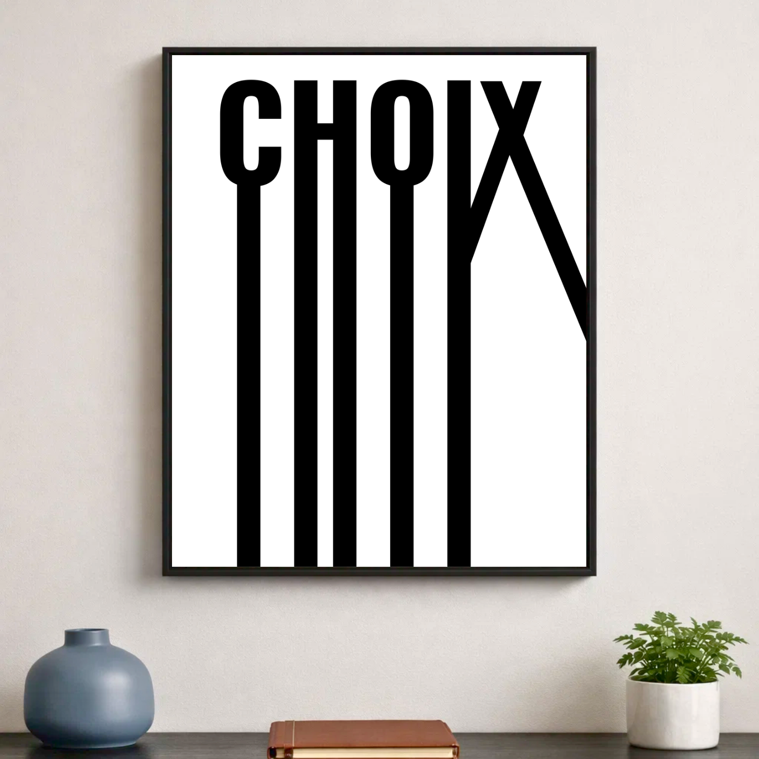 Affiche contemporaine "Choix"