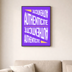 Affiche contemporaine "Authenticité"