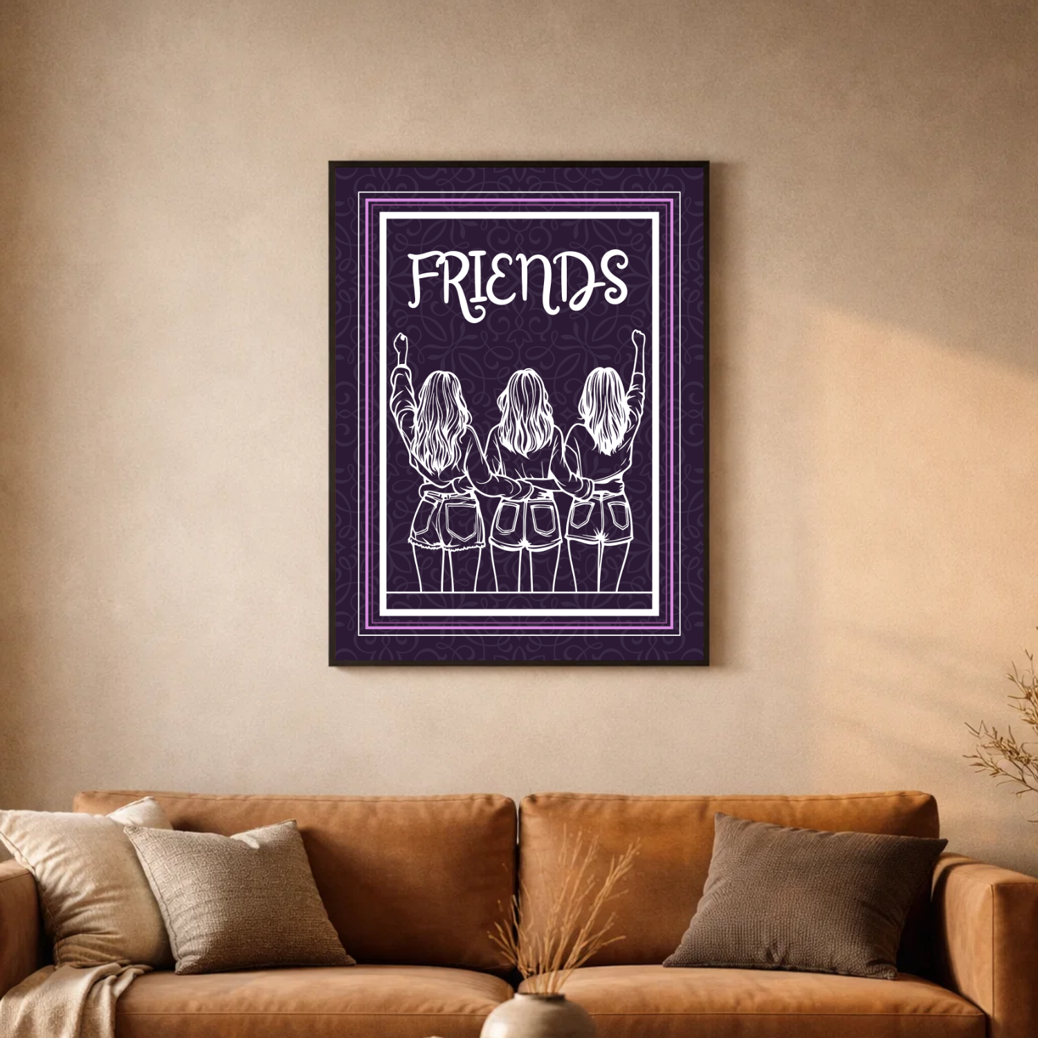 Affiche "Friends contemporain"