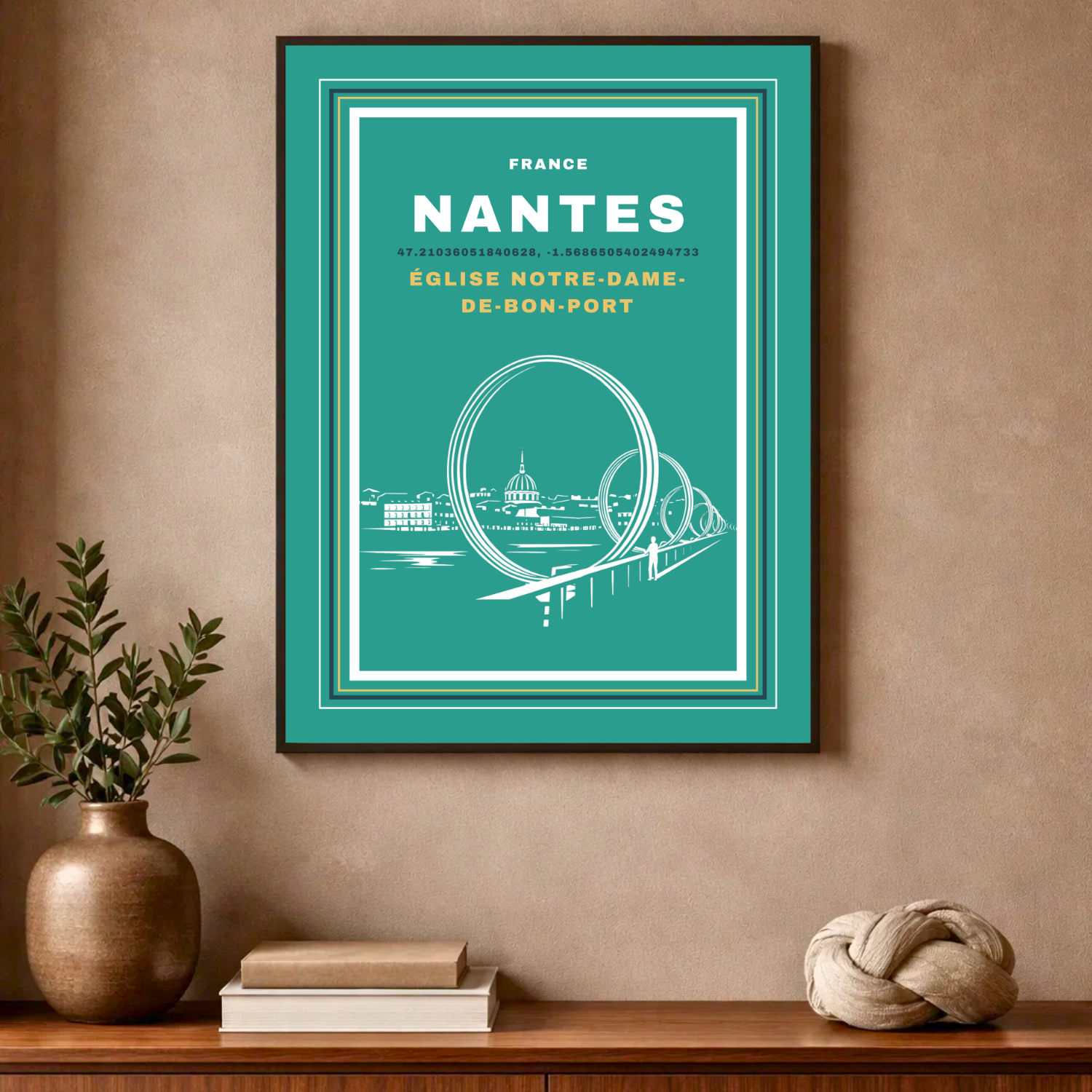 Affiche "Notre-Dame de Bon-Port contemporaine"