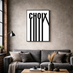 Affiche contemporaine "Choix"