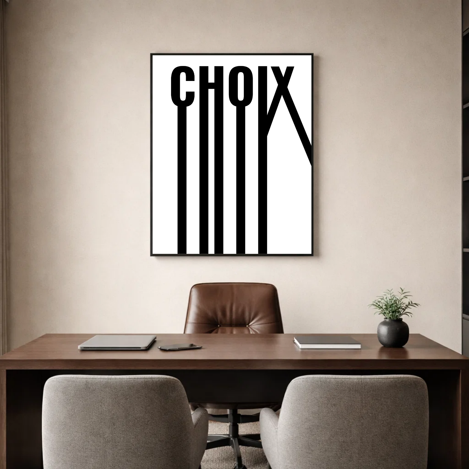 Affiche contemporaine "Choix"