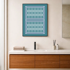 Affiche "Entrelacs azur"